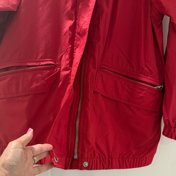 Women's Red Rain/Wind Jacket - Picture 3 of 6